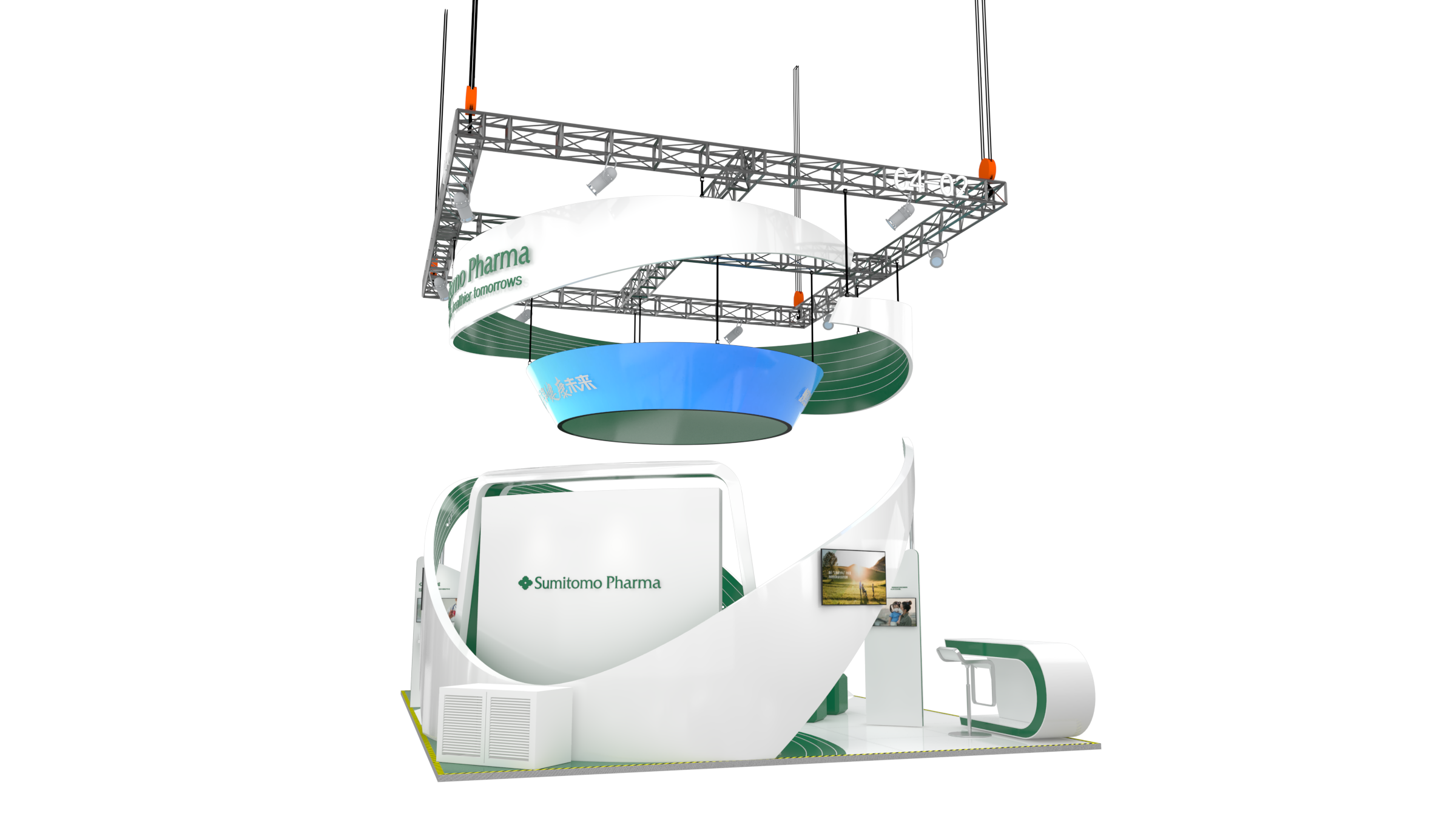 美國展臺(tái)搭建的主體結(jié)構(gòu) 美國展臺(tái)搭建的主體結(jié)構(gòu)