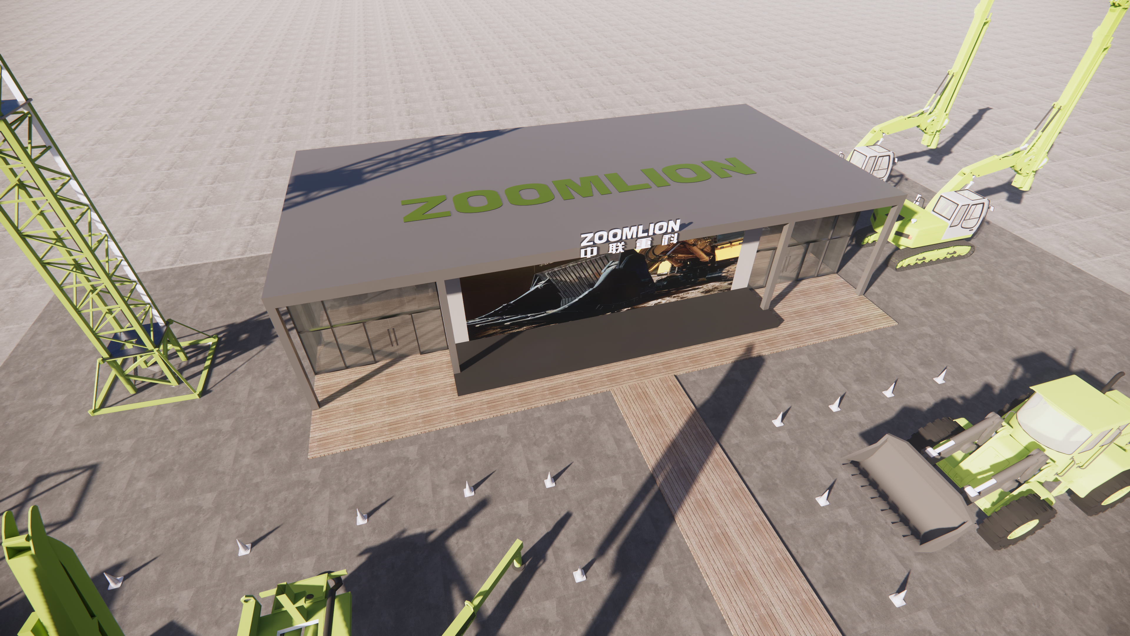 工程機械展展臺展會搭建 工程機械展展臺展會搭建